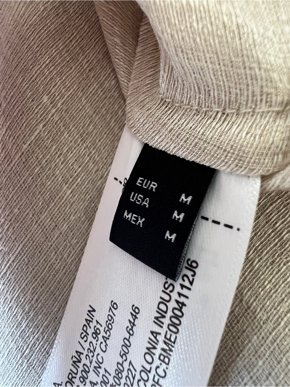 Massimo Dutti Linen Silk Bomber Jacket Beige Cropped Balloon Sleeve M women’s - Picture 7 of 11